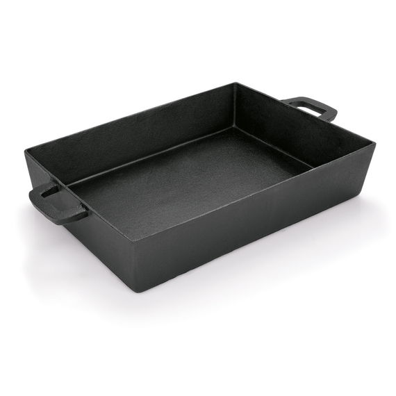 Was Germany Bräter mit 2 angegossenen Seitengriffen, 39 x 27 x 7 cm, Gusseisen