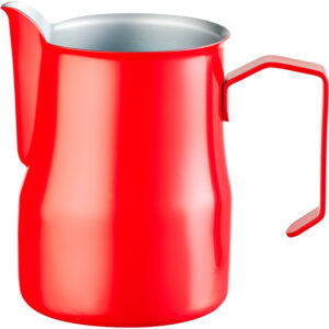 Stalgast Milchkännchen aus Edelstahl, emailliert, rot, 0,45 L