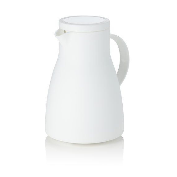 Was Germany Isolierkanne, 1 ltr., Ø 14,5 cm, Höhe 22 cm, weiß, Polypropylen