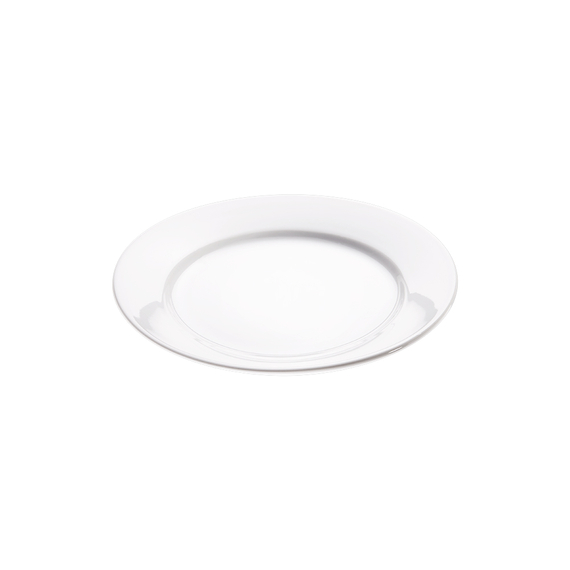 Flache Teller, reinweißes Hotelporzellan, Serie Isabell, Stalgast, Ø 200 mm