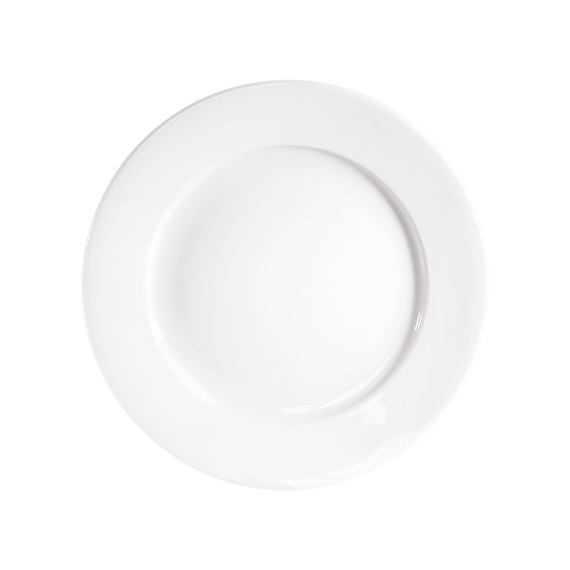 Flacher Teller, reinweißes Hotelporzellan, Serie Isabell, Stalgast, Ø 240 mm