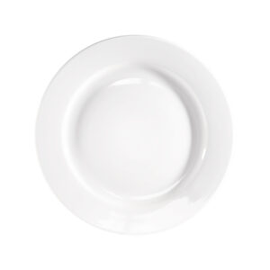 Flacher Teller, reinweißes Hotelporzellan, Serie Isabell, Stalgast, Ø 250 mm