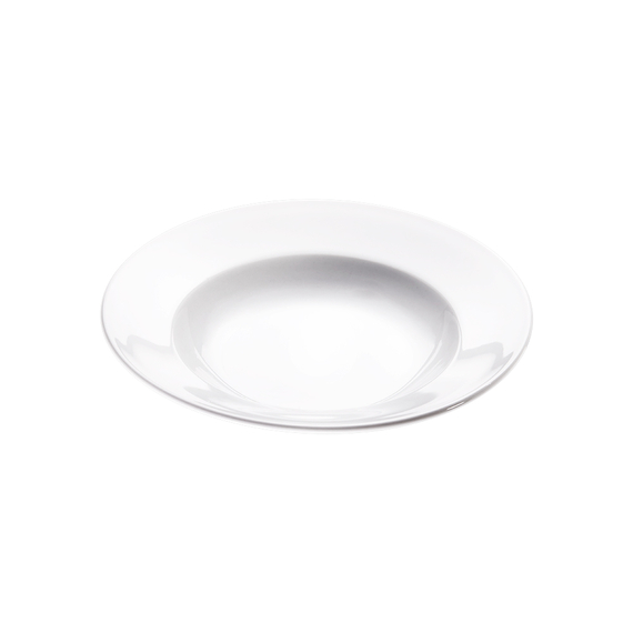 Suppenteller, reinweißes Hotelporzellan, Serie Isabell, Stalgast, Ø 230 mm