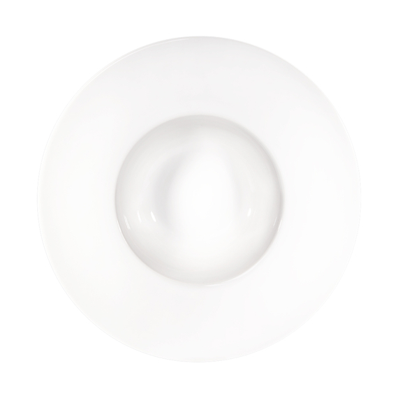 Pasta-/Risottoteller, reinweißes Hotelporzellan, Serie Isabell, Stalgast, Ø 270 mm, 2 Stück