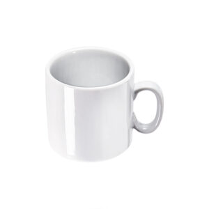Becher mit Henkel, reinweißes Hotelporzellan, Serie Isabell, Stalgast, 320 ml