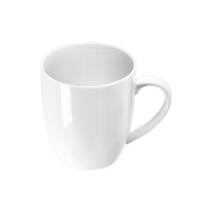 Becher mit Henkel, reinweißes Hotelporzellan, Serie Isabell, Stalgast, 350 ml