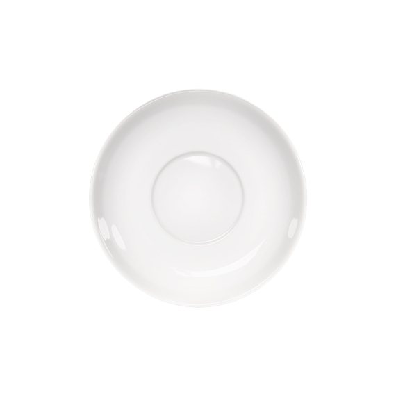 Suppen-Untertasse, reinweißes Hotelporzellan, Serie Isabell, Stalgast, Ø 140 mm