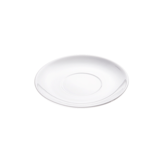 Suppen-Untertasse, reinweißes Hotelporzellan, Serie Isabell, Stalgast, Ø 140 mm