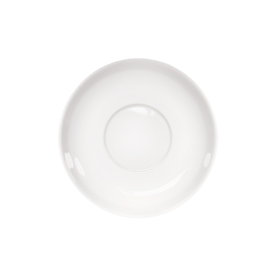 Suppen-Untertasse, reinweißes Hotelporzellan, Serie Isabell, Stalgast, Ø 140 mm