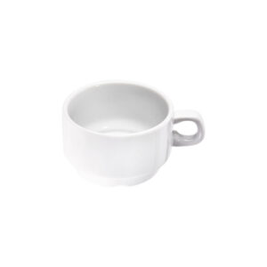 Cappuccino-Obertasse, reinweißes Hotelporzellan, Serie Isabell, Stalgast, 0,30 ml
