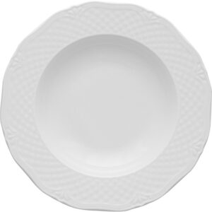 Tiefer Teller, Porzellan, weiß, Serie Aphordite, Lubiana, D. 225 mm