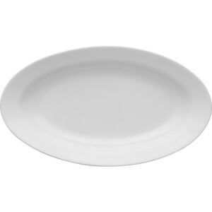 Ovale Servierplatte, Porzellan, Lubiana, Serie Kaszub/Hel, 240x140 mm