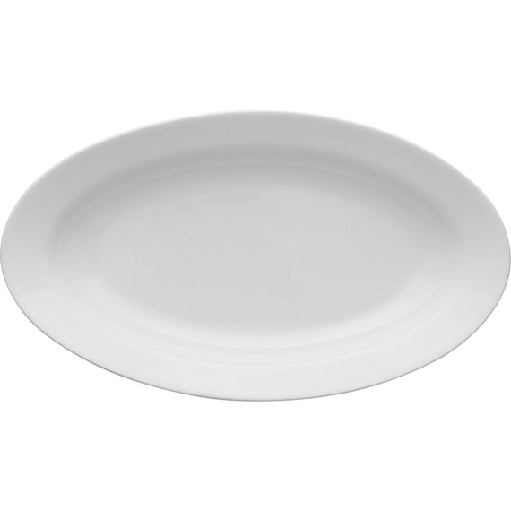 Ovale Servierplatte, Porzellan, Lubiana, Serie Kaszub/Hel, 240x140 mm