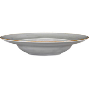 Pastateller, Serie Kaszub, grau, braun gesprenkelt, Ø 240 mm, 6 Stück