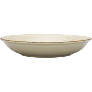 Teller tief, Serie Hotel, cremefarben, braun gesprenkelt, Ø 230 mm, 12 Stück