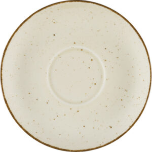 Untertasse, Serie Aida, cremefarben, braun gesprenkelt, Ø 160 mm, 12 Stück
