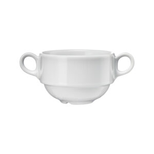 Suppentasse aus Porzellan, weiß, Serie Versailles, Lubiana, 0,32 Liter