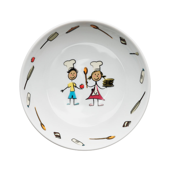 Porzellan Kindergeschirr Teller tief Ø 180 mm