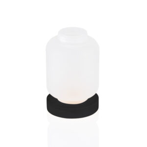 Yuyu Candle Holder Frosted White, Ø 9 cm, Höhe 13 cm, Glas