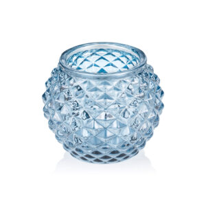 Yuyu Ball Steel Blue, Ø 7,5 cm, Höhe 6 cm, Glas