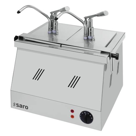 SARO Bainmarie 2X1/4 GN 200 mit Dispenser BM-0214