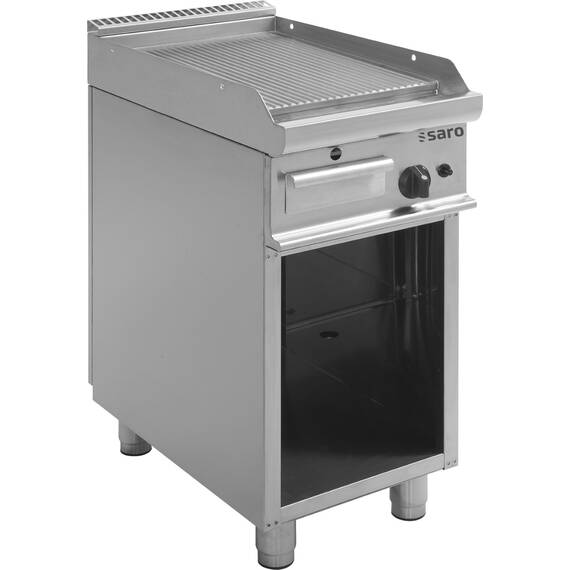 SARO Gas-Griddleplatte mit offenem Unterbau E7/KTG1BAR