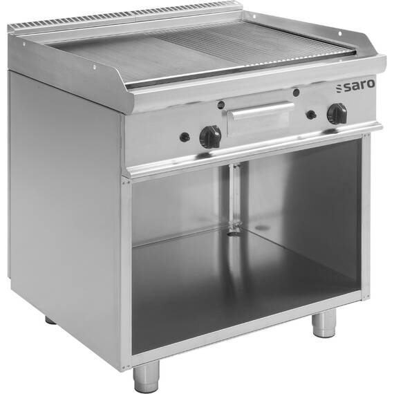 SARO Gas-Griddleplatte mit offenem Unterbau E7/KTG2BAM