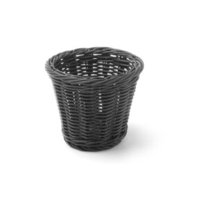 Hendi Snack-Korb, Schwarz, ⌀130x(H)110mm