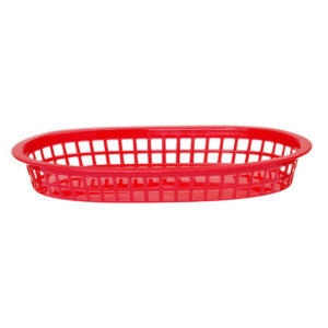Hendi Servierkörbe im Fastfood-Stil, Rot, 6 Stk., 272x175x(H)38mm