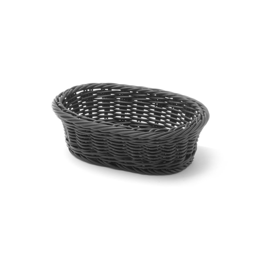Hendi Brotkorb, oval, Schwarz, 190x120x(H)60mm