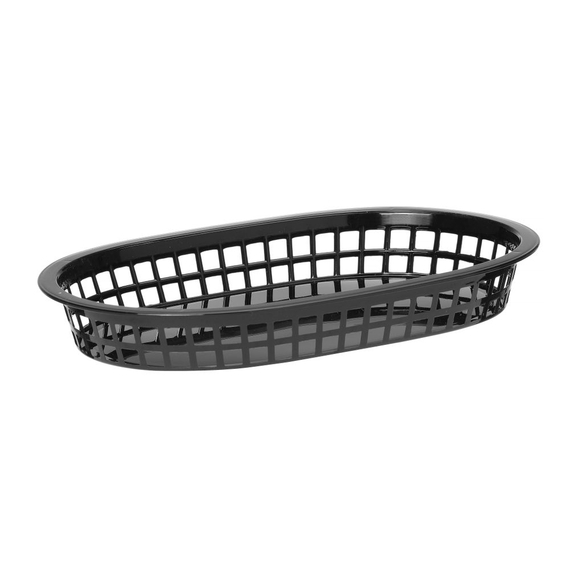 Hendi Servierkörbe im Fastfood-Stil, Schwarz, 6 Stk., 272x175x(H)38mm