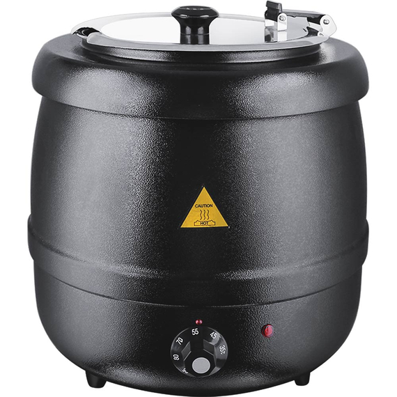 Elektrischer Suppentopf, schwarz, 10 Liter