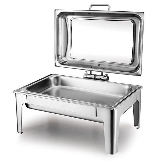 Chafing Dish mit Glasdeckel GN 1/1