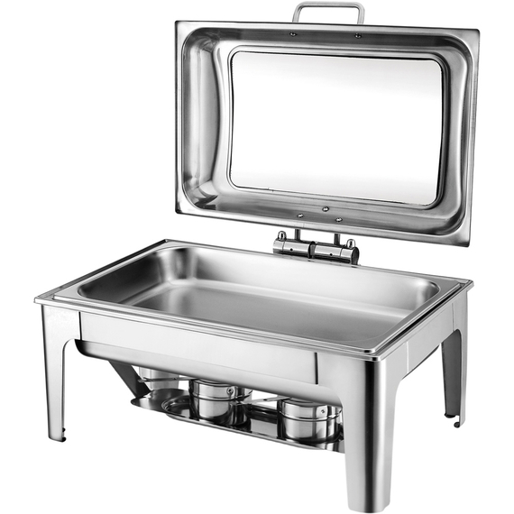 Chafing Dish mit Glasdeckel GN 1/1
