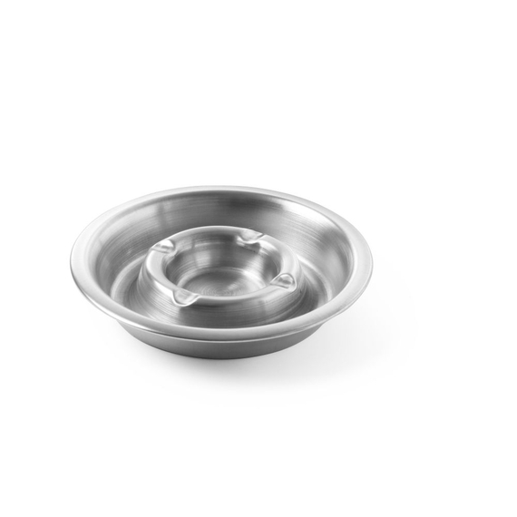Hendi Aschenbecher mit Rinne, ⌀140x(H)30mm