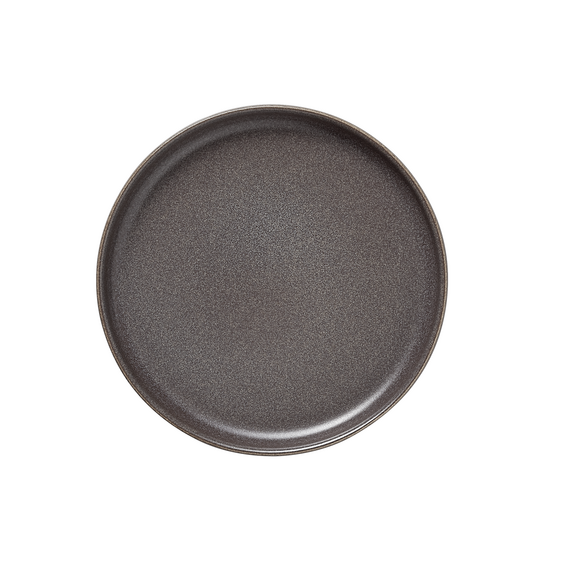 Rockzzero Teller Set, flach, Ø 17,5 cm, stone grey, Set á 6 Stück, Steinzeug