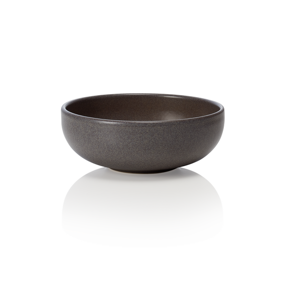 Rockzzero Schale Set, tief, Ø 12 cm, 0,2 ltr., stone grey, Set á 6 Stück, Steinzeug