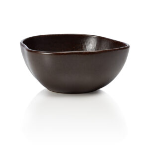 Rockzzero Schale Set, tief, Ø 16 cm, 0,5 ltr., metallic brown, Set á 6 Stück, Steinzeug