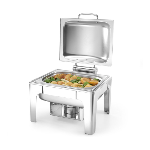 Hendi Chafing Dish GN 1/2, Satiniert, Profi Line, 4L, 365x370x(H)280mm