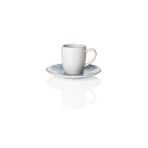Rockzzero Espresso- und Untertasse Set, 80 ml, arctic, Set á 6 Stück, Steinzeug