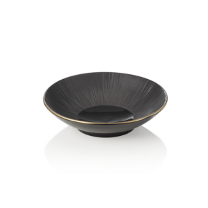 Maya Schale Set KURO, tief, Ø 19 cm, 0,5 ltr., schwarz, Set á 4 Stück, Porzellan
