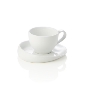 Was Germany Espressotasse mit Untertasse Set, 70 ml, Set á 6 Stück, Porzellan