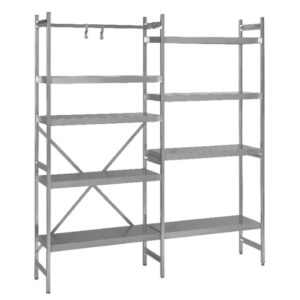 SARO Grundregal 1200 x 400 x 1800mm 4 glatte Böden