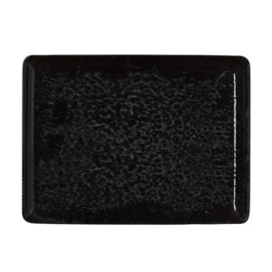 Was Germany Teller Set VIDA NIGHT, flach, 27 x 20 cm, night, Set á 6 Stück, Porzellan