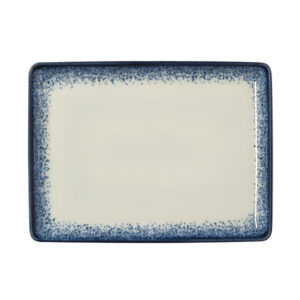 Was Germany Teller Set VIDA MARINA, flach, 27 x 20 cm, marina, Set á 6 Stück, Porzellan
