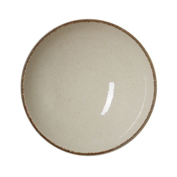 Was Germany Schale Set SMILLA SAND, tief, Ø 24 cm, 1,3 ltr., sand, Set á 6 Stück, Porzellan