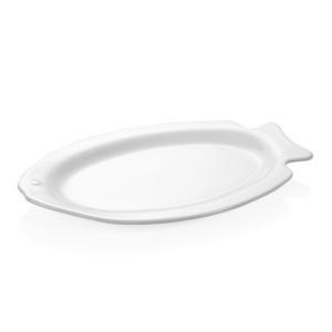 Was Germany Fischteller Set, 37,5 x 25 cm, Set á 6 Stück, Porzellan