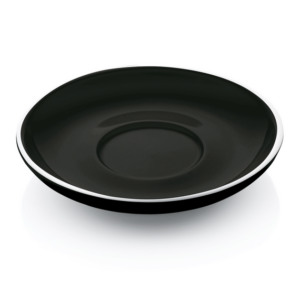 Was Germany Cappuccinountertasse Set ITALIA BLACK, für 4998 020, Set á 6 Stück, Porzellan