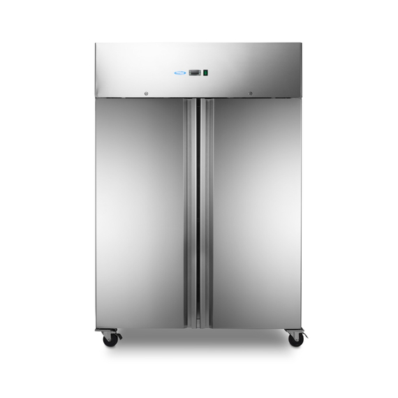 Maxima Gastro Gefrierschrank - 800 l - 6 Einstellbare Regale - auf Rädern - inkl. Regale