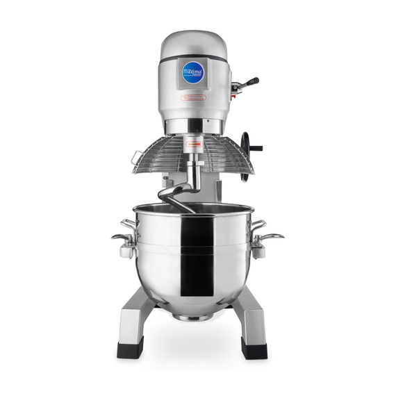 Maxima Gastro Planetenmischer - 60 l - Bis 30 kg Teig - 3 Geschwindigkeit